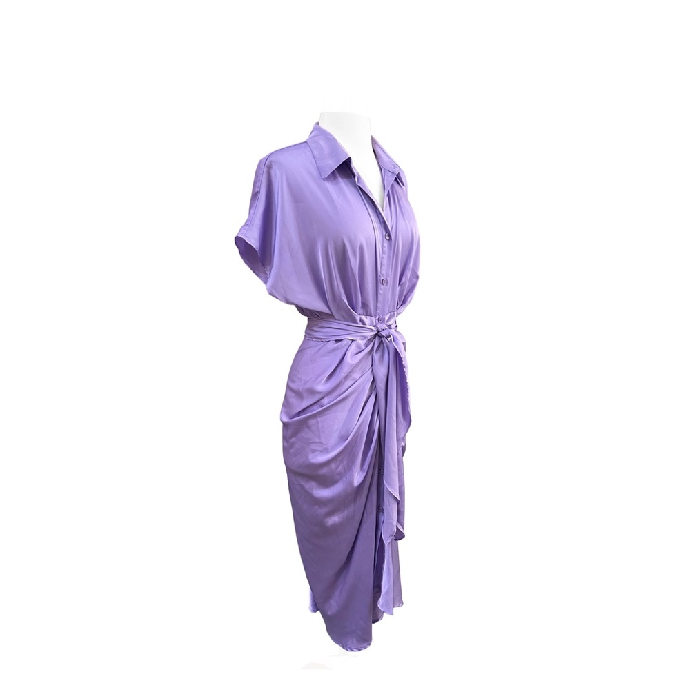 DO+BE Lavender Midi Shirtdress - Picture 3 of 5